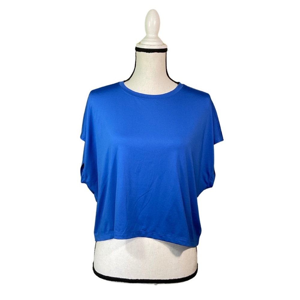 Champion Women’s Athletic Casual Sleeveless Mesh Summer Pullover Blue T-Shirt